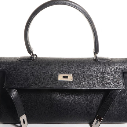 Hermes Taurillon Clemence Shoulder Kelly 40 Black 23 of 26