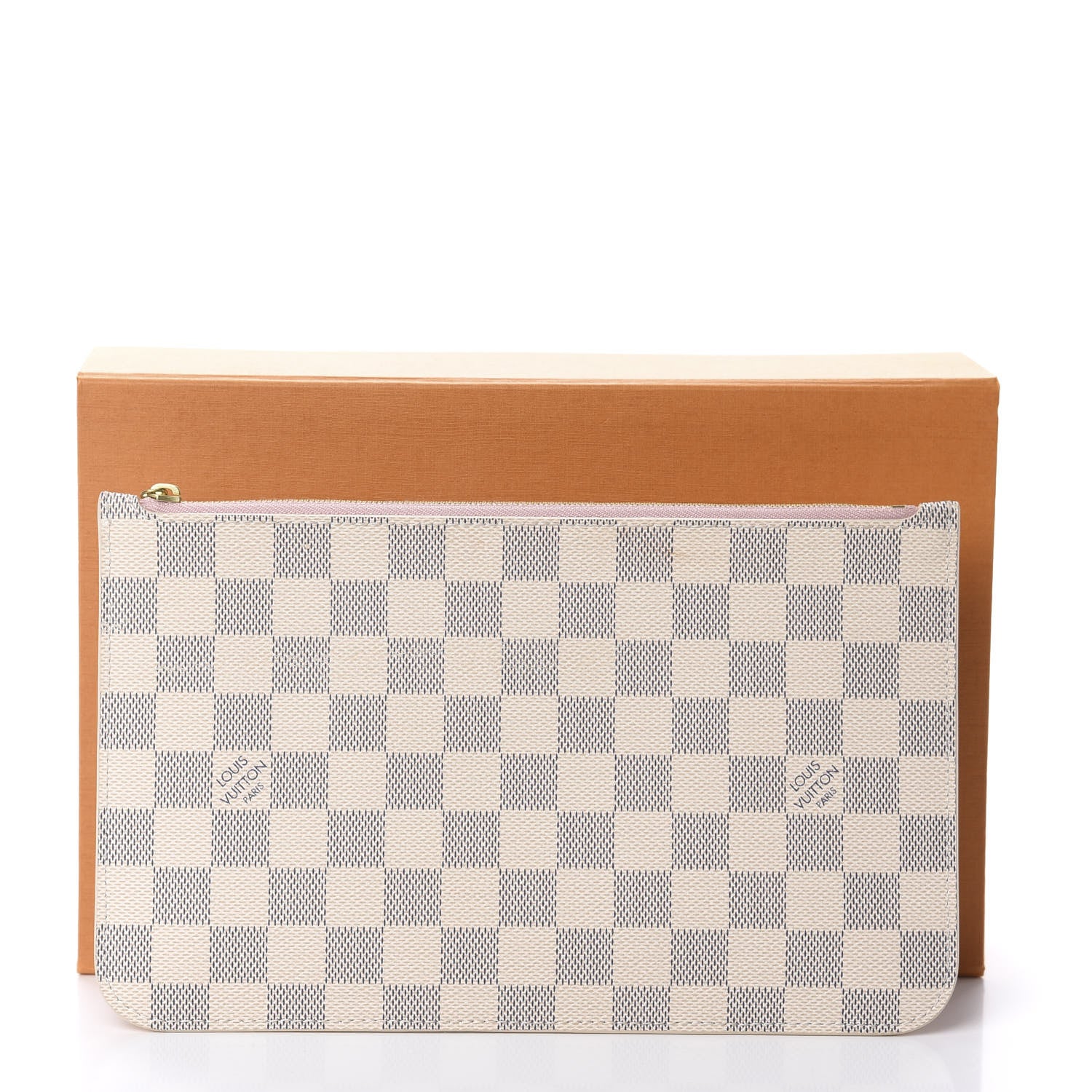 Louis Vuitton Damier Azur Neverfull MM GM Pochette Rose Ballerine 8 of 8