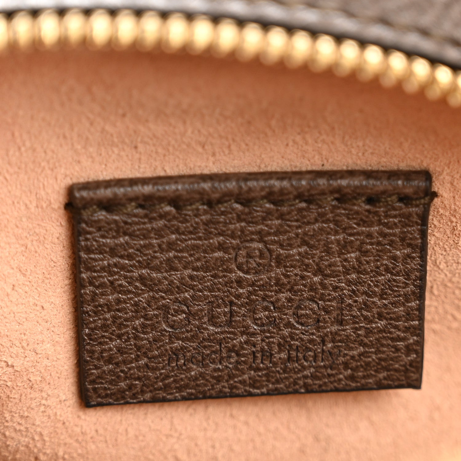 Gucci GG Supreme Monogram Web Mini Ophidia Round Shoulder Bag Brown 6 of 12