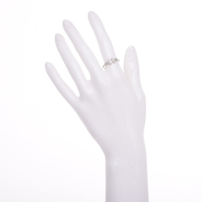 Tiffany 18K White Gold Diamond T Wire Ring 53 6.5 2 of 5