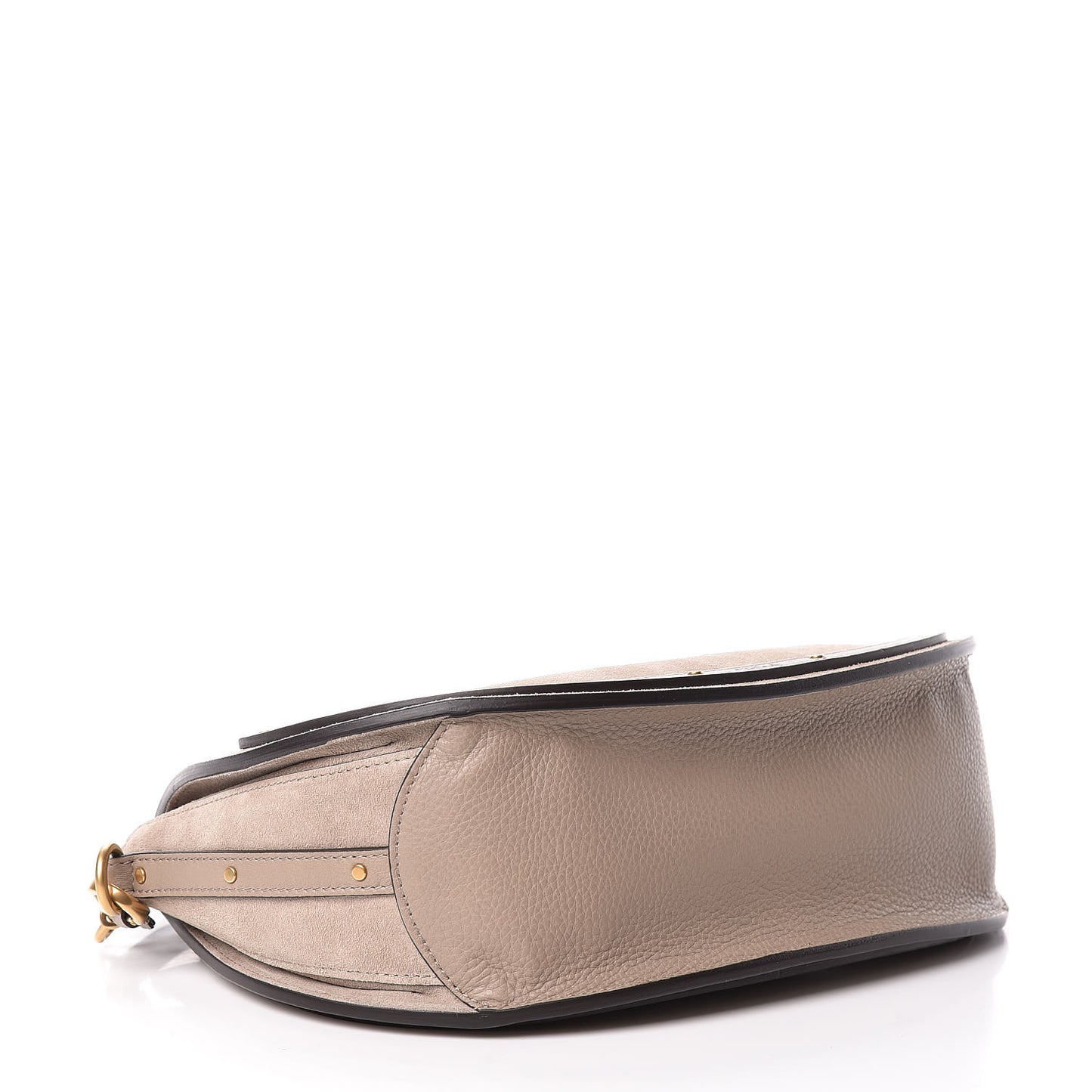 Calfskin Suede Medium Pixie Shoulder Bag Motty Grey