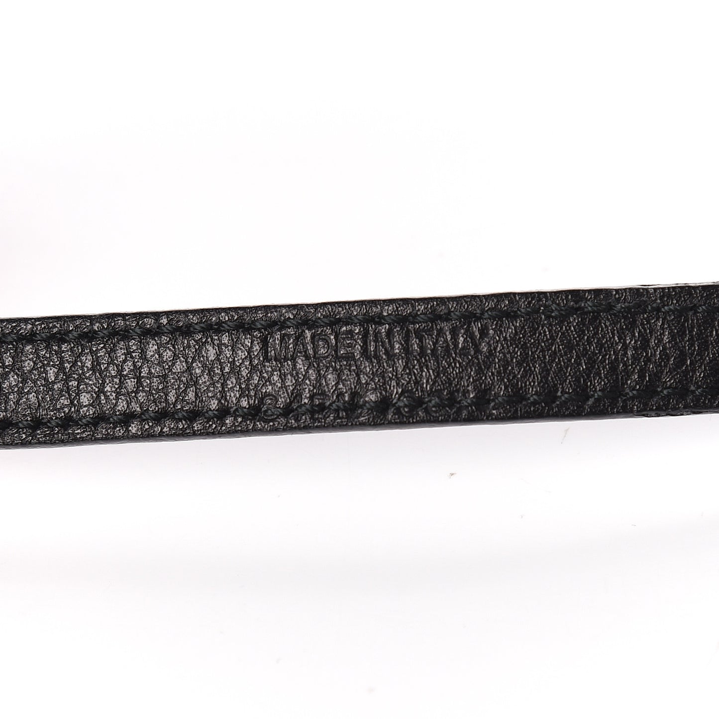 Calfskin Gambler Dice Belt Black