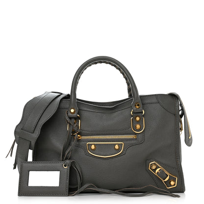 Balenciaga Chevre Gold Metallic Edge Hardware S City Gris Acier 1 of 11