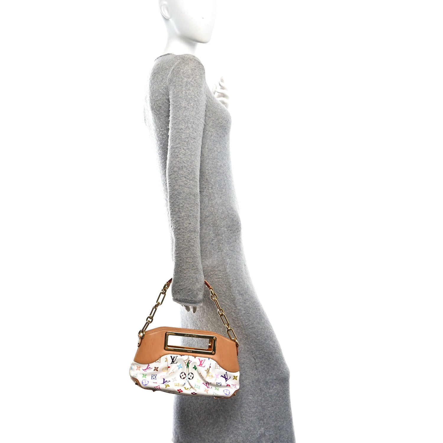 Louis Vuitton Monogram Multicolor Judy PM White 2 of 9