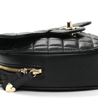 Chanel Lambskin Quilted CC In Love Heart Bag Black 9 of 10