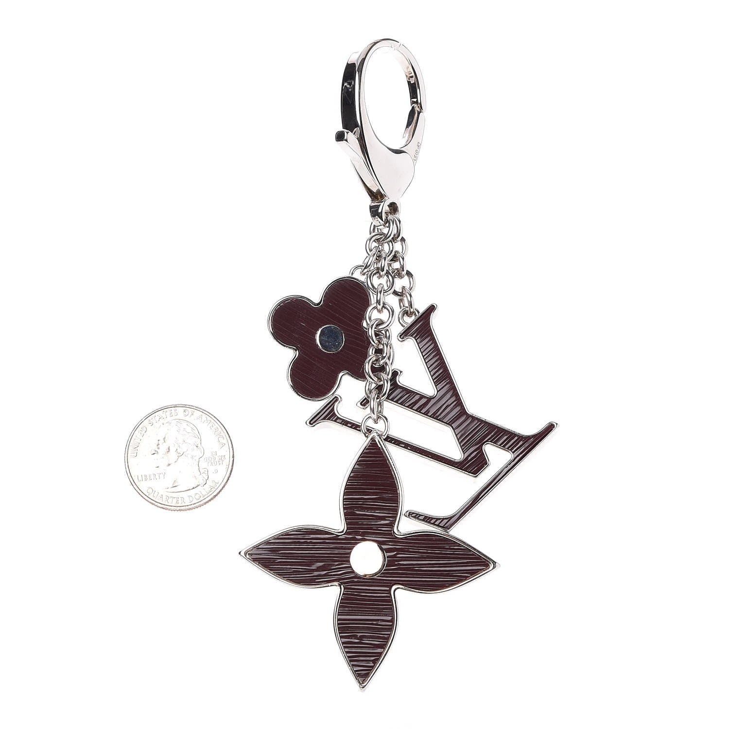 Louis Vuitton Fleur d'Epi Bag Charm Moka 2 of 5