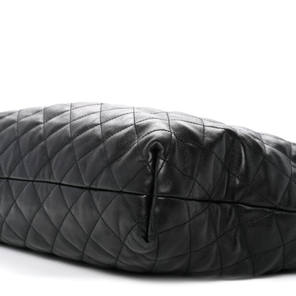 Saint Laurent Lambskin Quilted Maxi Icare Shopping Tote Black 11 of 15