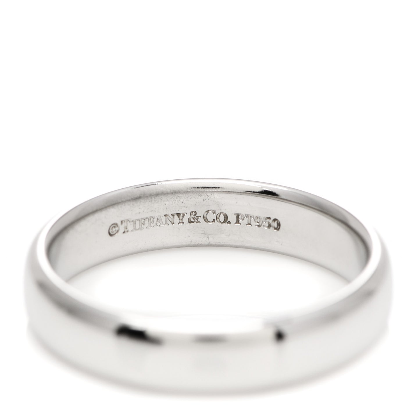 Platinum 4.5mm Classic Wedding Band Ring 58 8.25