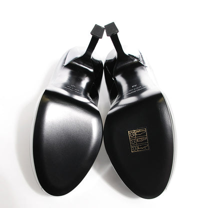 Saint Laurent Vitello Vernice Tribtoo Two 105 Platform Pumps 38 Nero Black 5 of 8