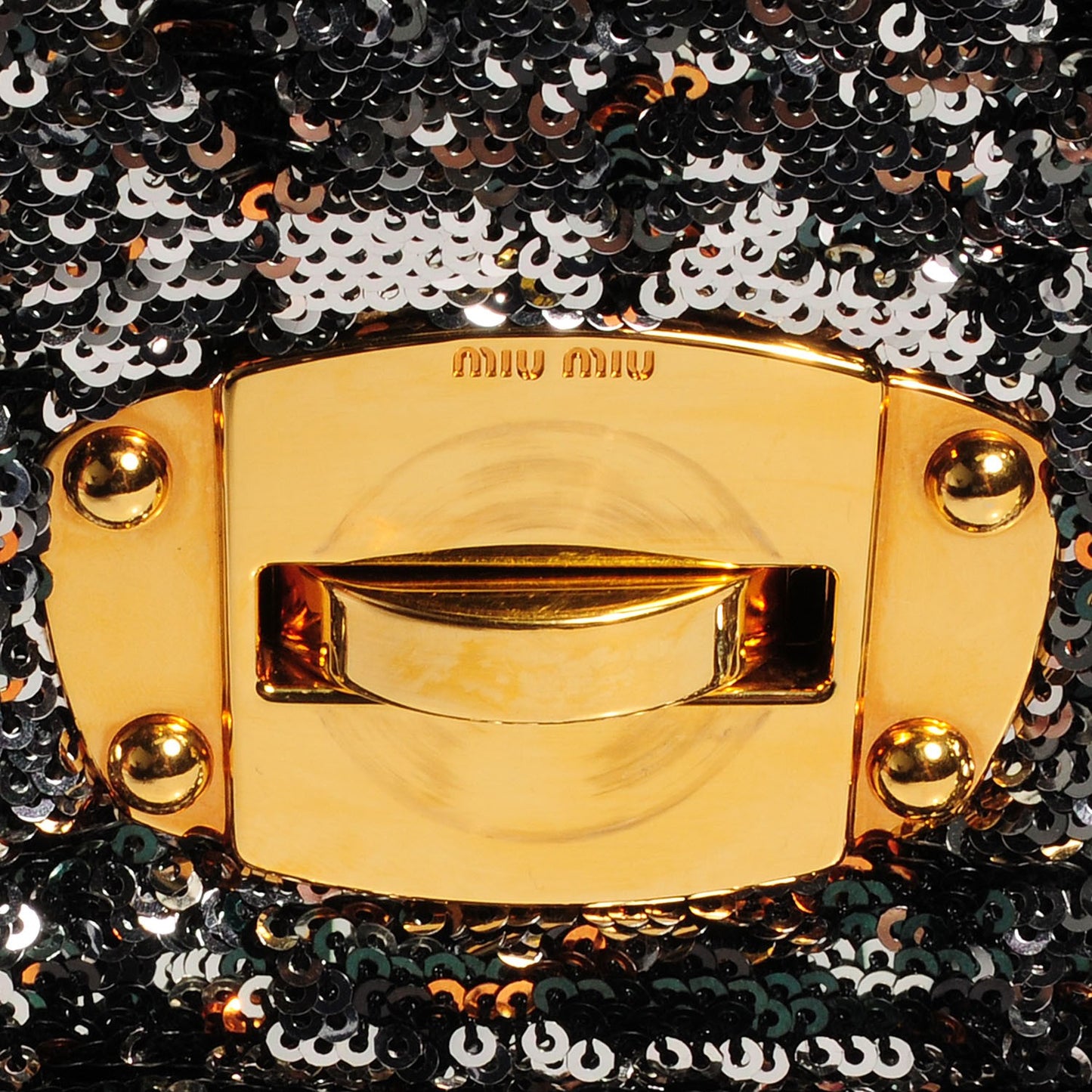 Oversized Sequined Clutch Argento