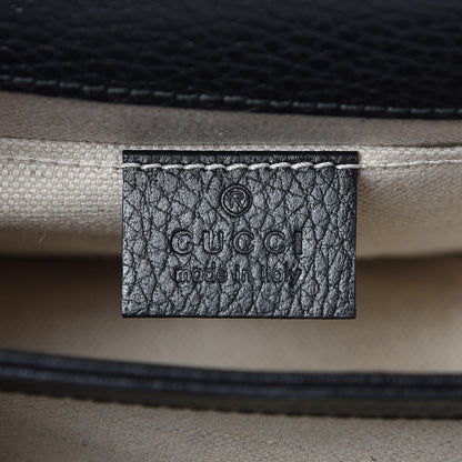 Gucci Dollar Calfskin Crystal Web Mini Dionysus Bamboo Top Handle Bag Black Black Diamond 6 of 8