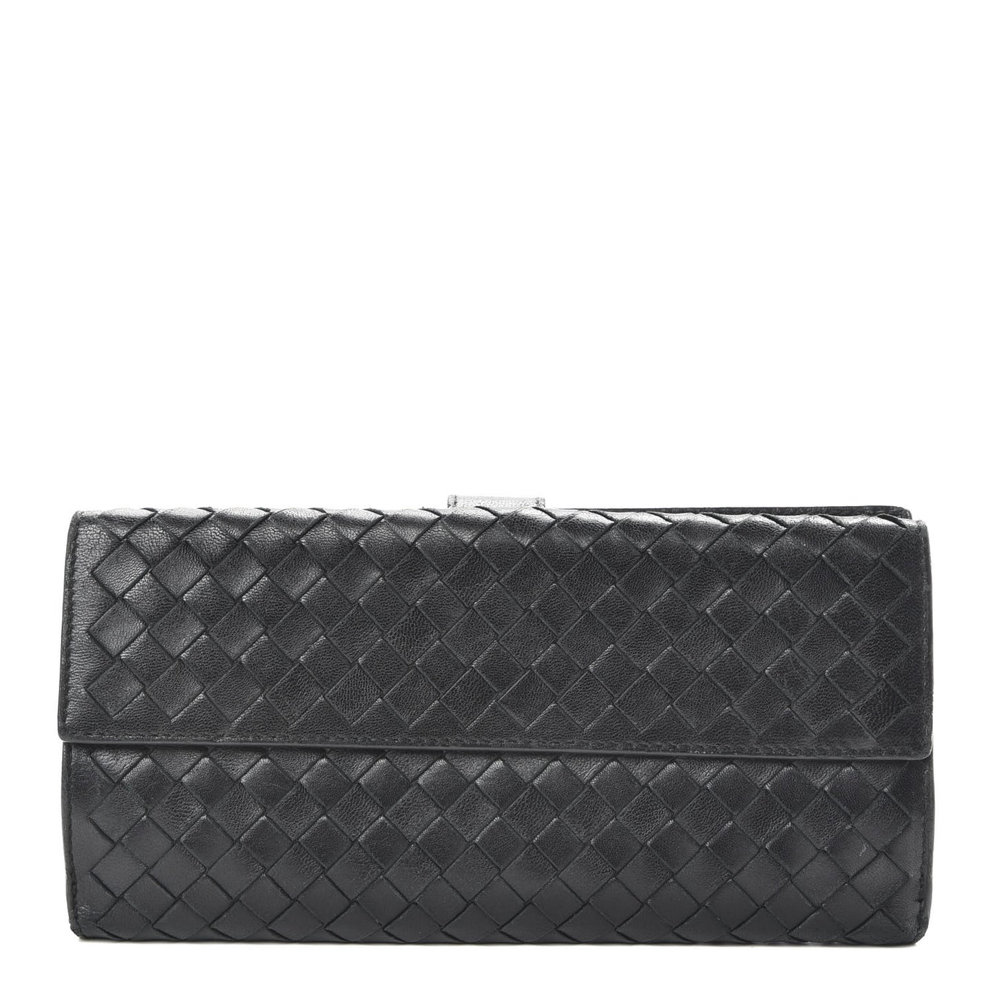 Nappa Intrecciato Continental Wallet Black
