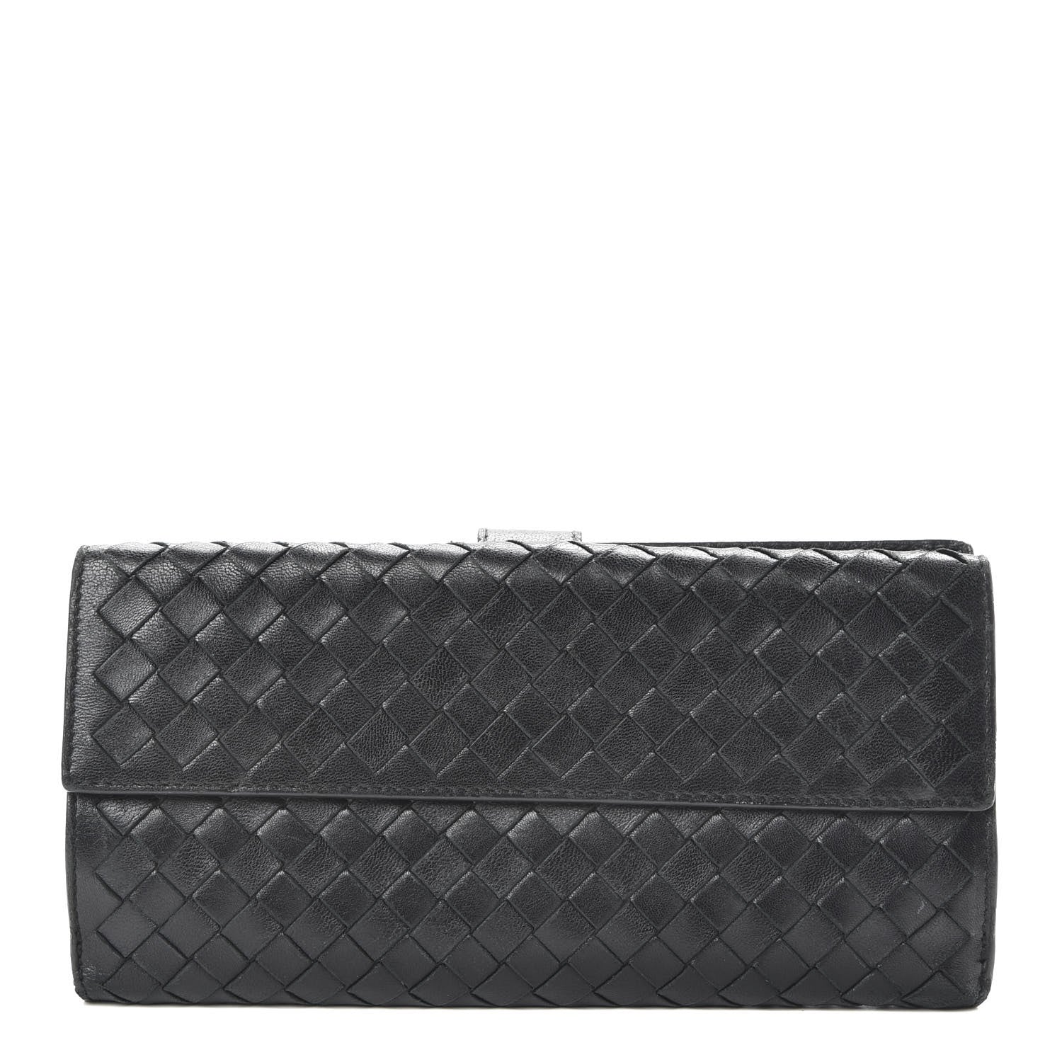 Bottega Veneta Nappa Intrecciato Continental Wallet Black 1 of 9