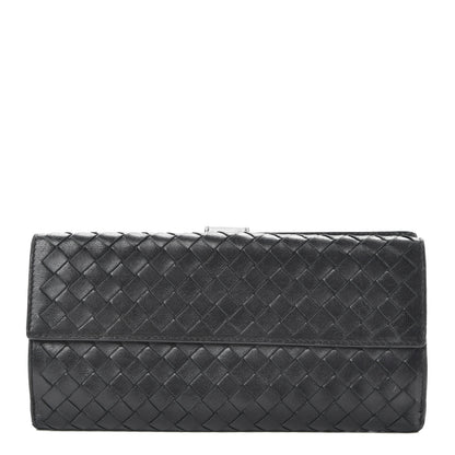 Bottega Veneta Nappa Intrecciato Continental Wallet Black 1 of 9