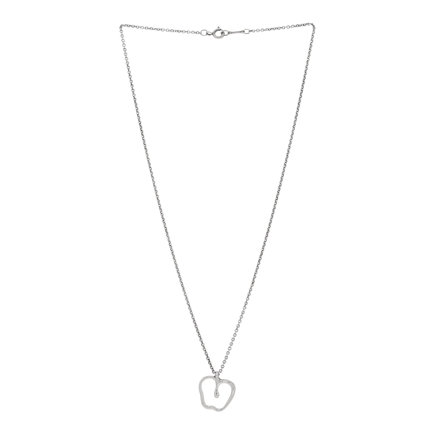 Sterling Silver Elsa Peretti Apple Pendant Necklace