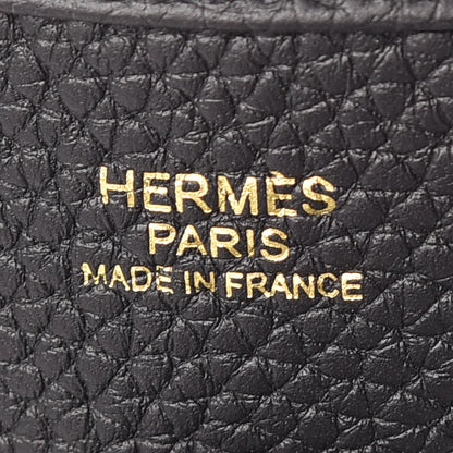 Hermes Taurillon Clemence Evelyne III PM Black 8 of 9