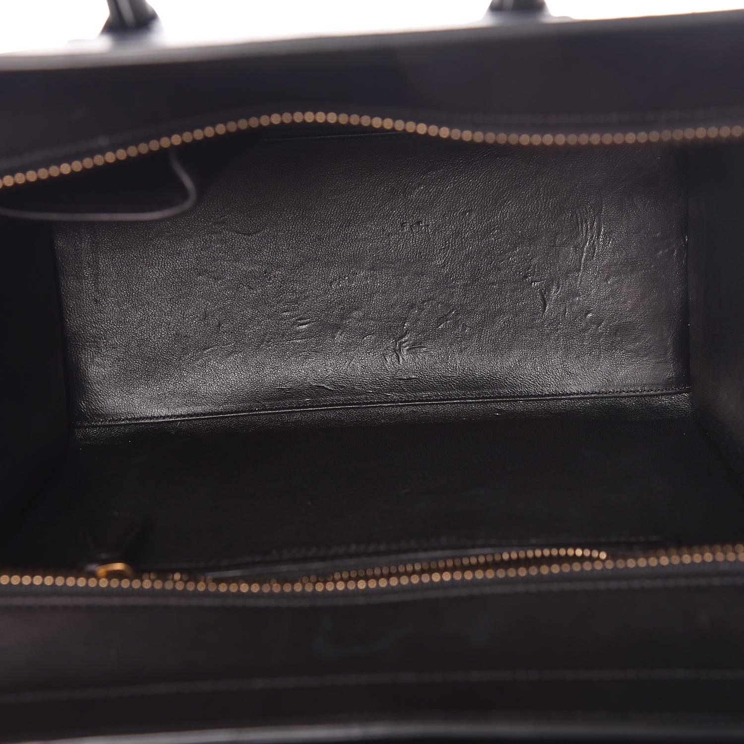 Celine Shrunken Lambskin Micro Bi-Color Luggage Black White 5 of 13