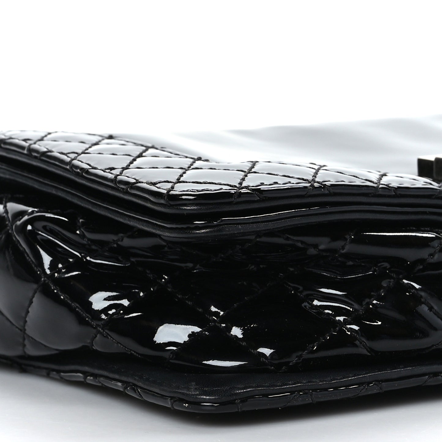 Patent New Medium Boy Reverso Flap Black