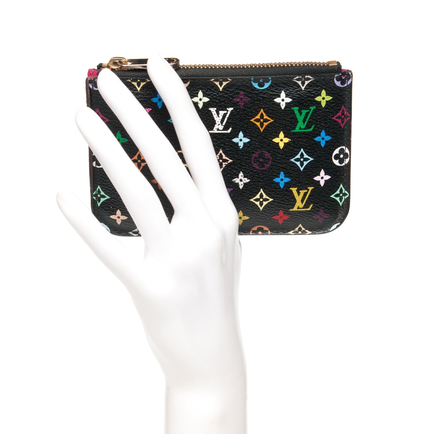 Monogram Multicolor Key Pouch Black Grenade