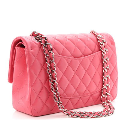 Chanel Lambskin Quilted Medium Double Flap Pink 3 of 11