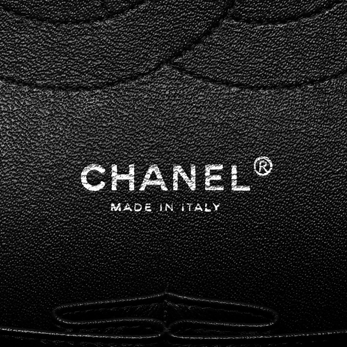 Shiny Distressed Calfskin Quilted Jumbo Double Flap So Black