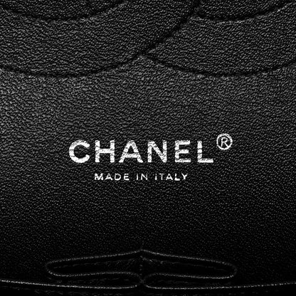 Chanel Shiny Distressed Calfskin Quilted Jumbo Double Flap So Black 6 of 10