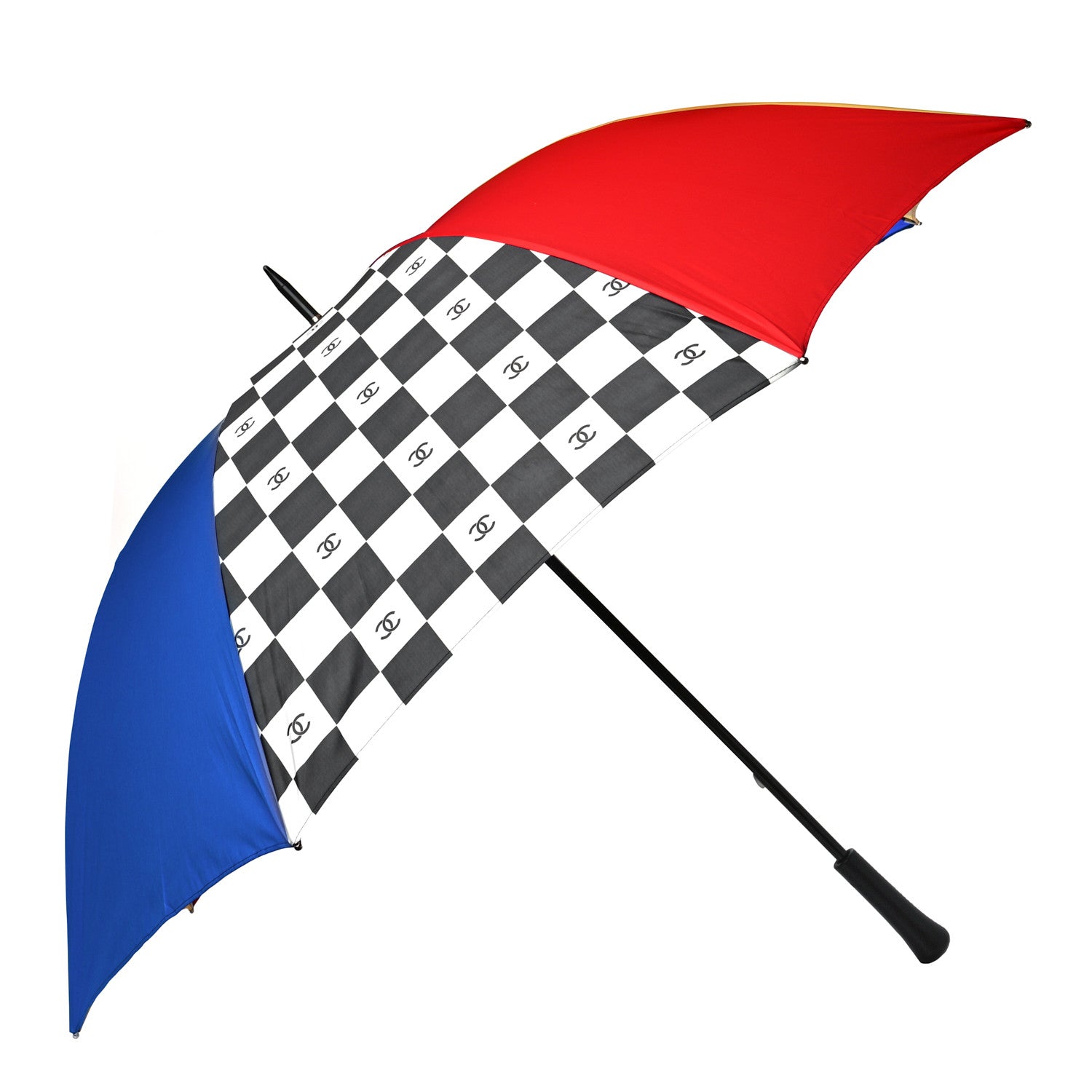 Chanel Nylon CC Umbrella Red Yellow Blue Black White 1 of 13