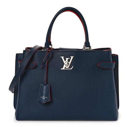 Louis Vuitton Calfskin Lockme Day Marine Rouge 1 of 8