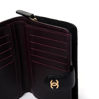 Chanel Caviar Quilted CC French Wallet Black 13 of 16