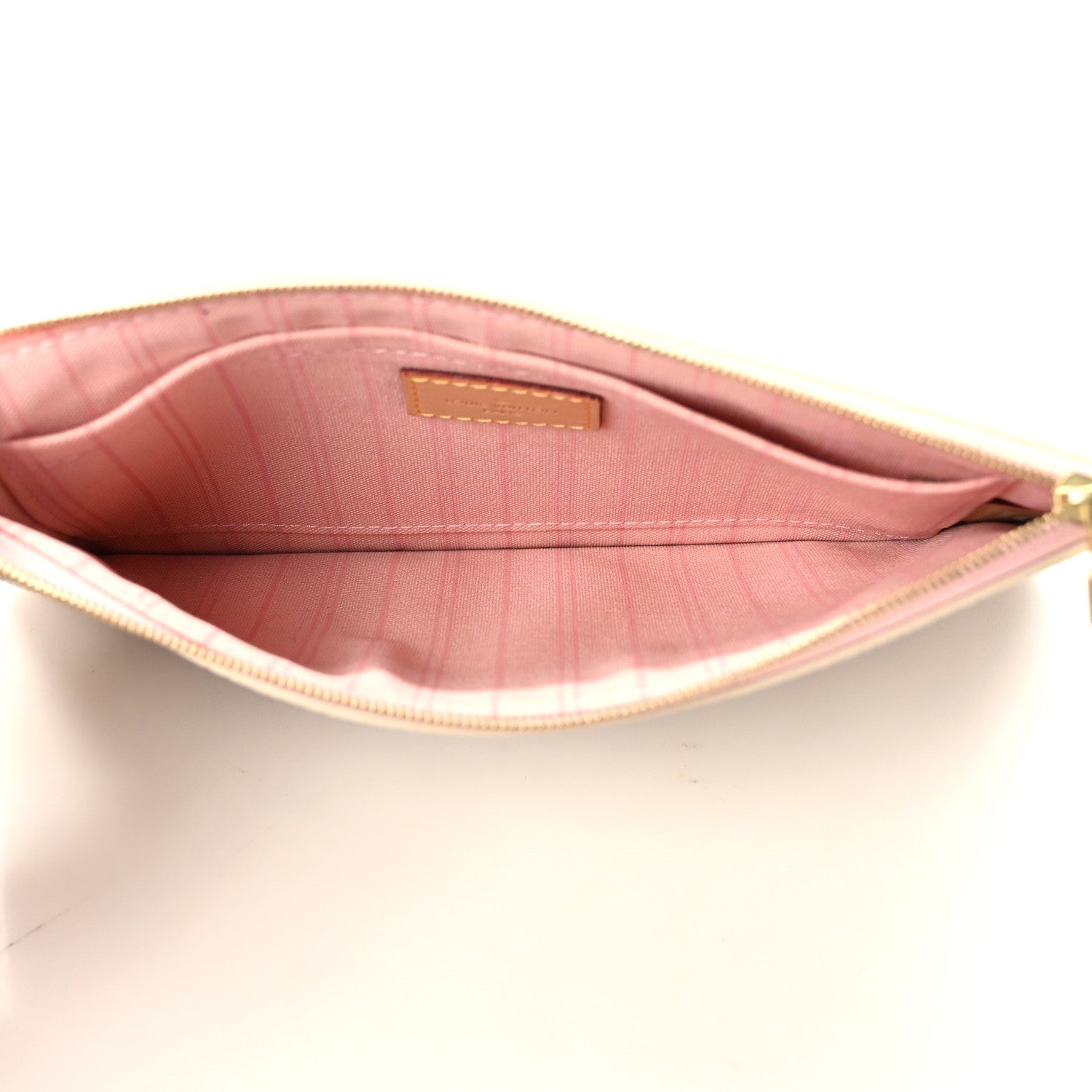Louis Vuitton Damier Azur Neverfull MM GM Pochette Rose Ballerine 5 of 9