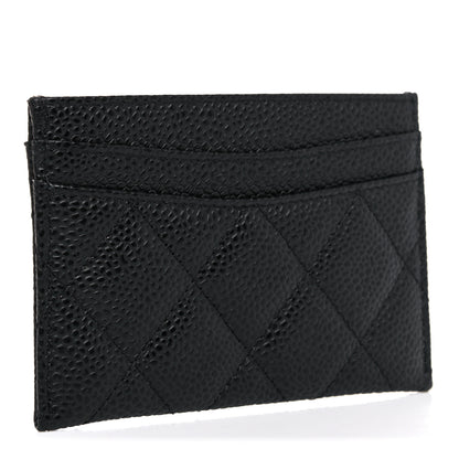 Chanel Caviar Quilted Card Holder Black 3 of 9