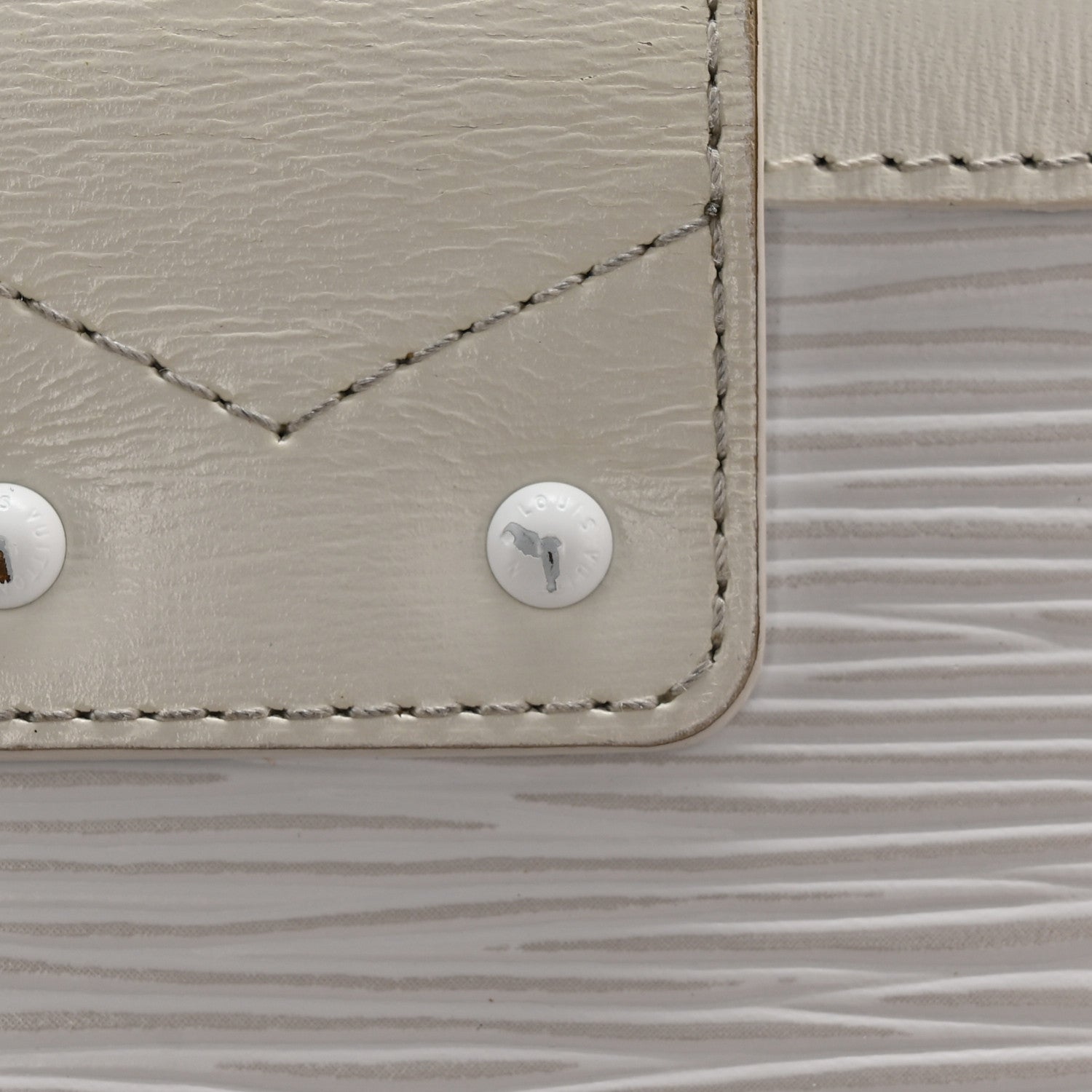 Louis Vuitton Epi Monochrome Petite Malle White 10 of 16