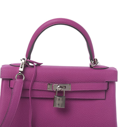 Hermes Togo Kelly Retourne 25 Rose Pourpre 8 of 11