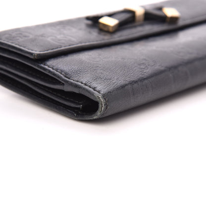 Gucci Guccissima Princy Continental Wallet Black 6 of 16