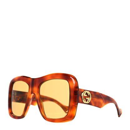 Gucci Acetate Square Frame Sunglasses GG0498S Brown 1 of 8