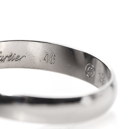 Cartier 18K White Gold Classic Trinity Ring 46 3.75 6 of 7