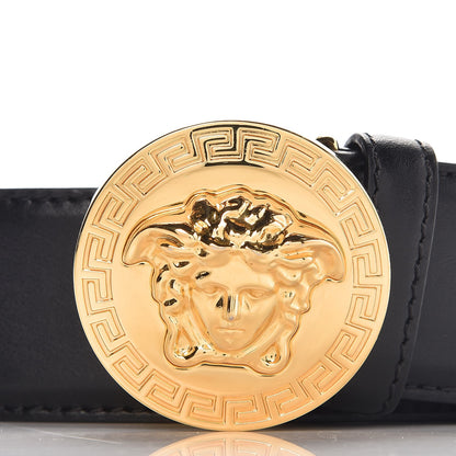 Versace Calfskin Palazzo Medusa Belt 100 40 Black 3 of 8