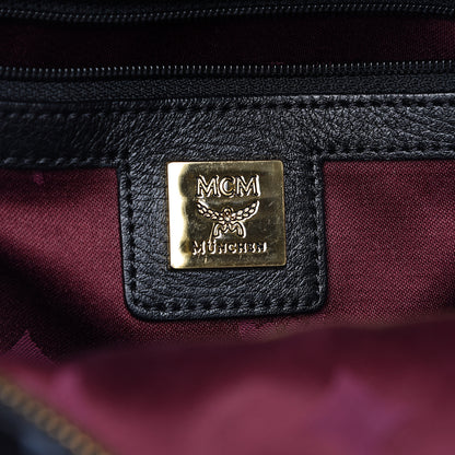 MCM Visetos Bi-Color Studded Mini Stark Backpack Black Scooter Red 6 of 10