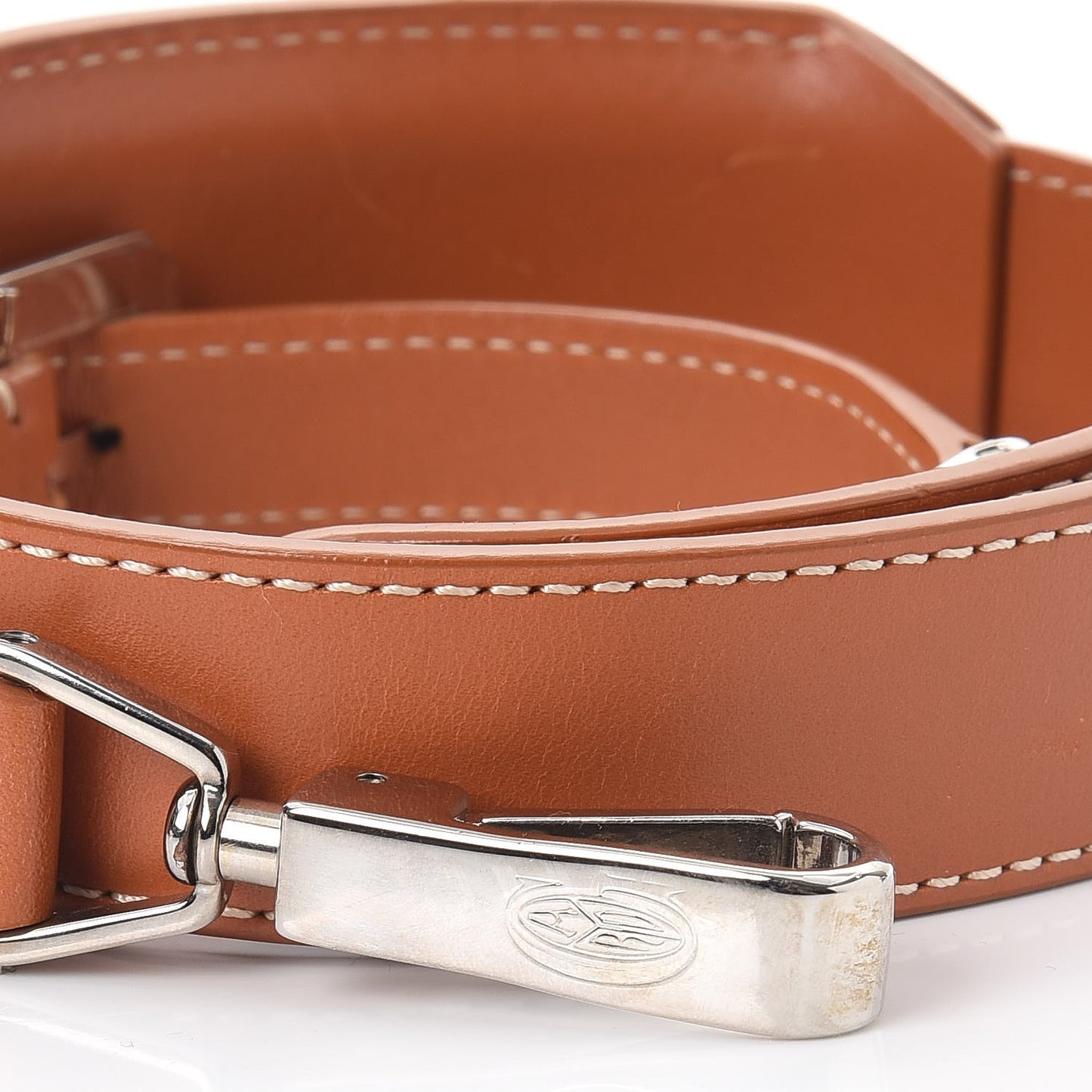 Calfskin Shoulder Strap Brown