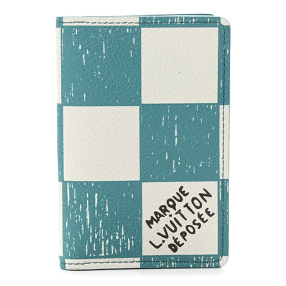 Louis Vuitton Damier Checkerboard Pocket Organizer Teal 1 of 6