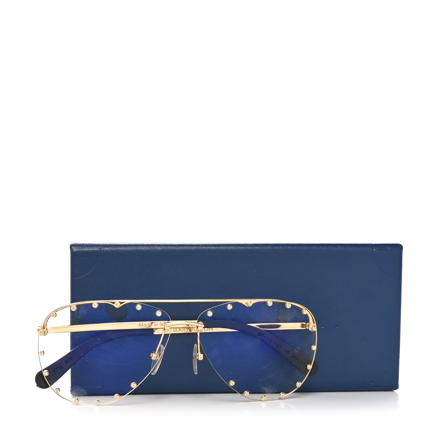 Metal The Party Aviator Anti Blue Light Sunglasses Z0997W Gold