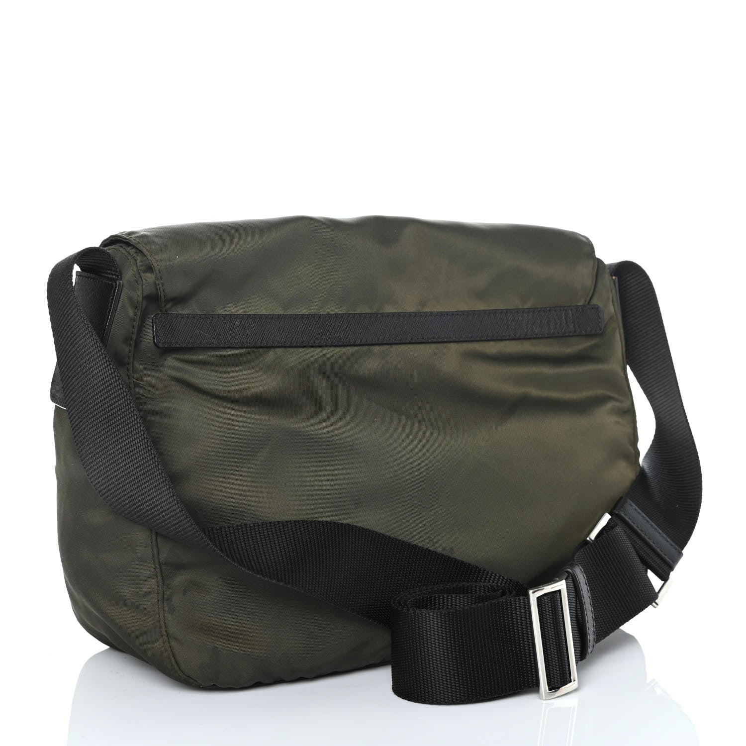 Prada Tessuto Nylon Saffiano Messenger Bag Mimetico 2 of 4
