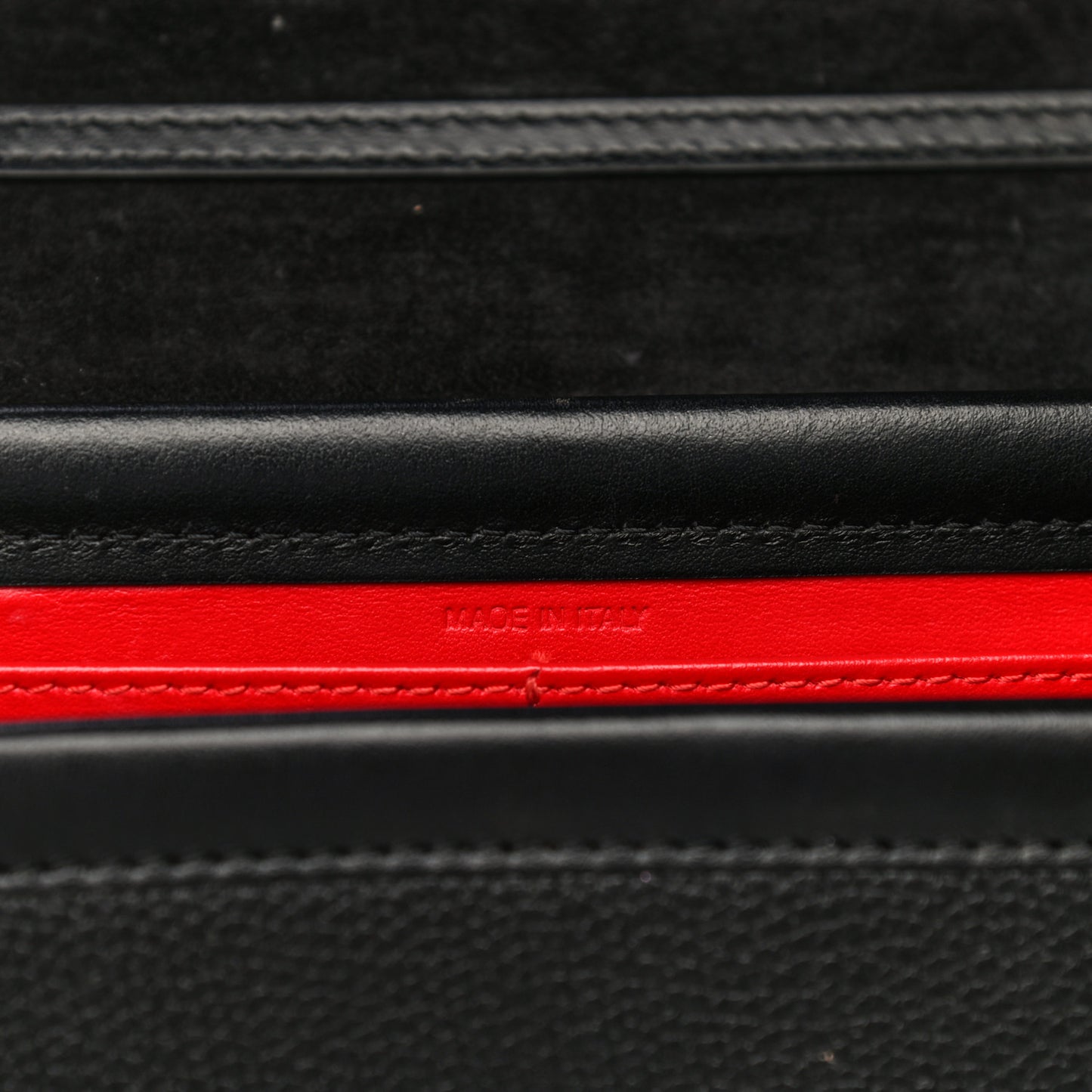 Calfskin Love RubyLou Clutch Black