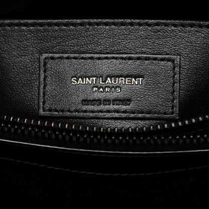 Saint Laurent Calfskin Y Quilted Monogram Monochrome Small Loulou Chain Satchel Black 7 of 10