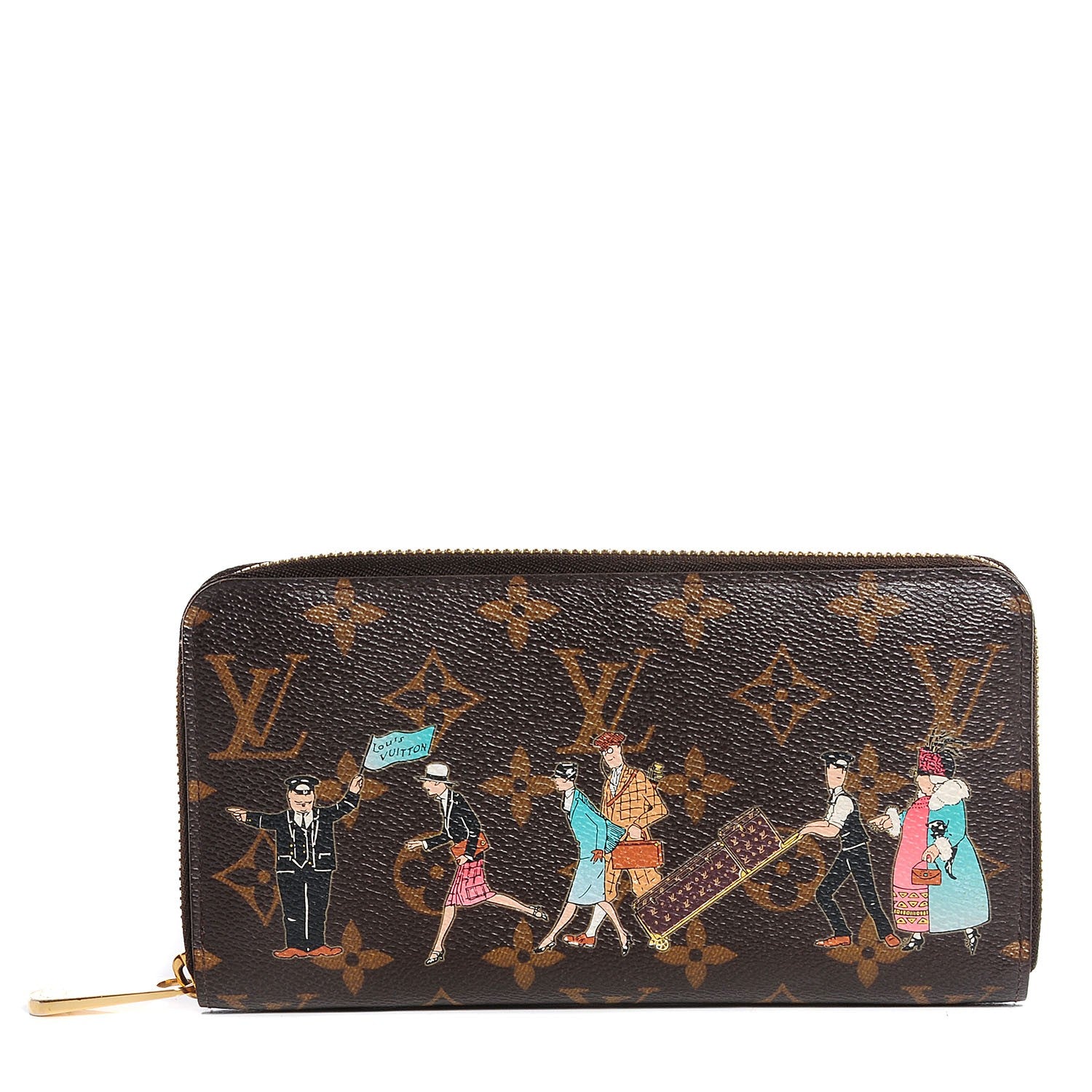 Louis Vuitton Monogram Illustre Zippy Wallet Rose 1 of 7