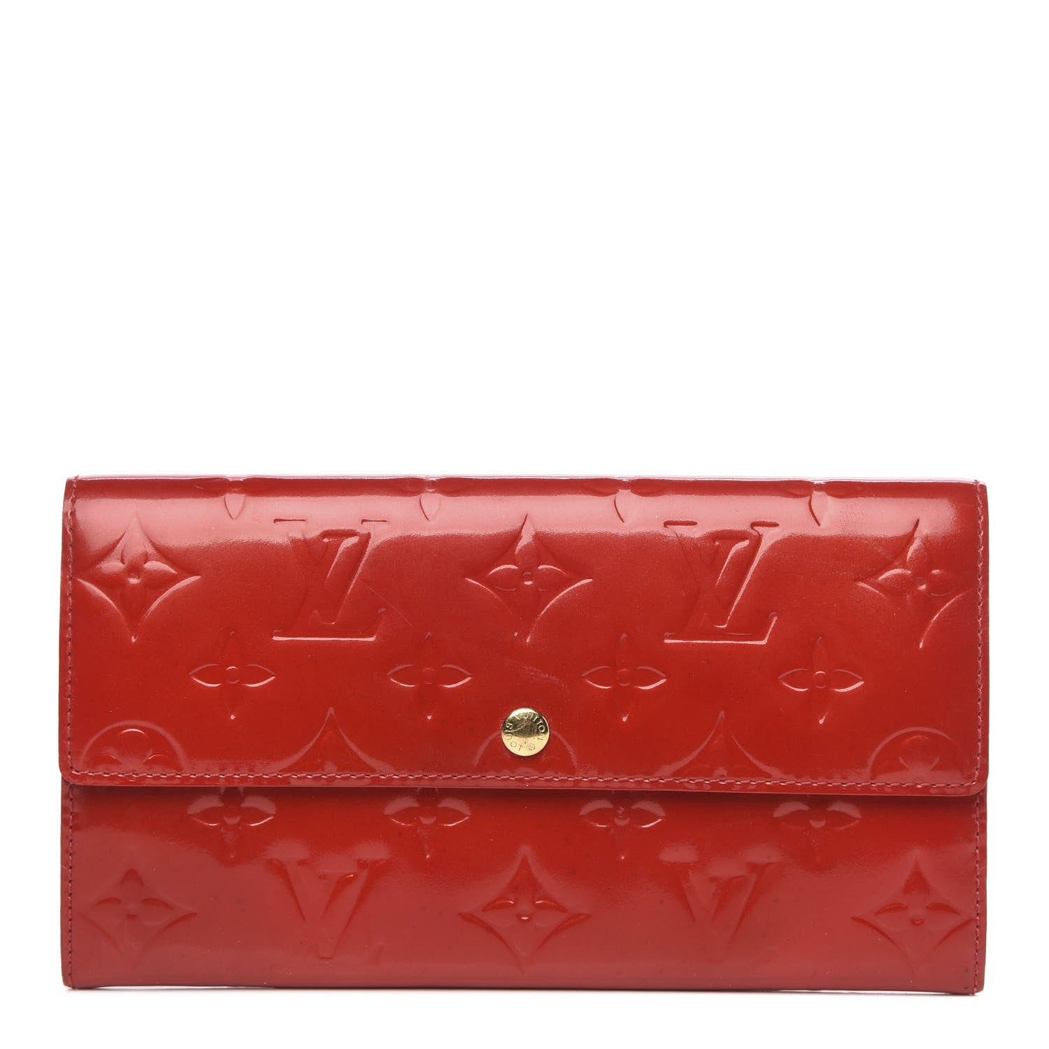 Louis Vuitton Vernis Sarah Wallet Rouge 1 of 12