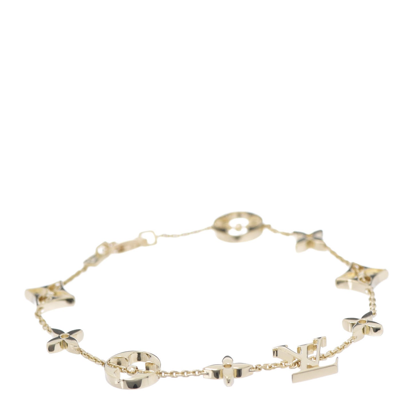 18K Yellow Gold Monogram Bracelet