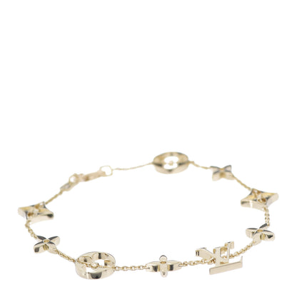 Louis Vuitton 18K Yellow Gold Monogram Bracelet 1 of 6