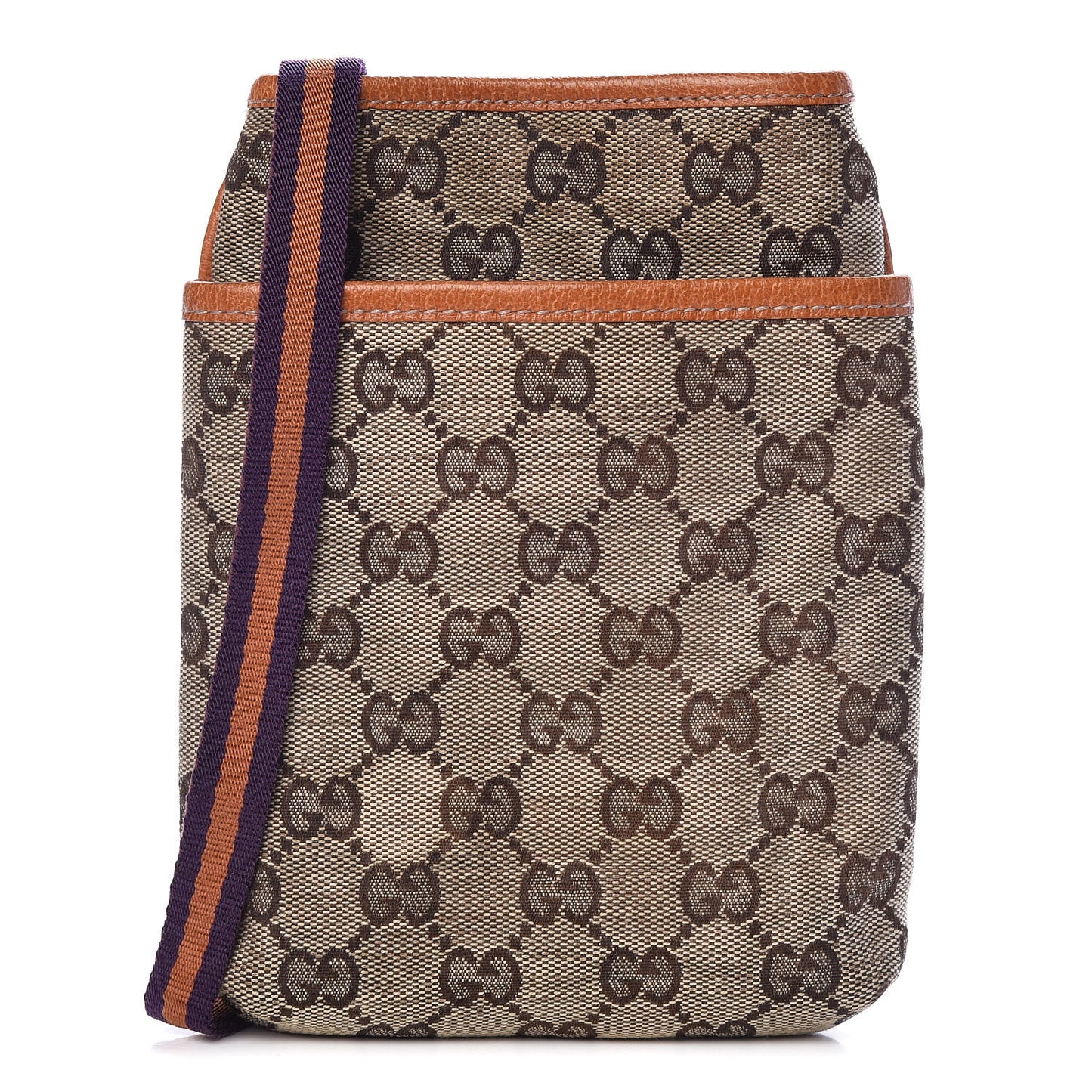Monogram Web Mini Messenger Bag Brown