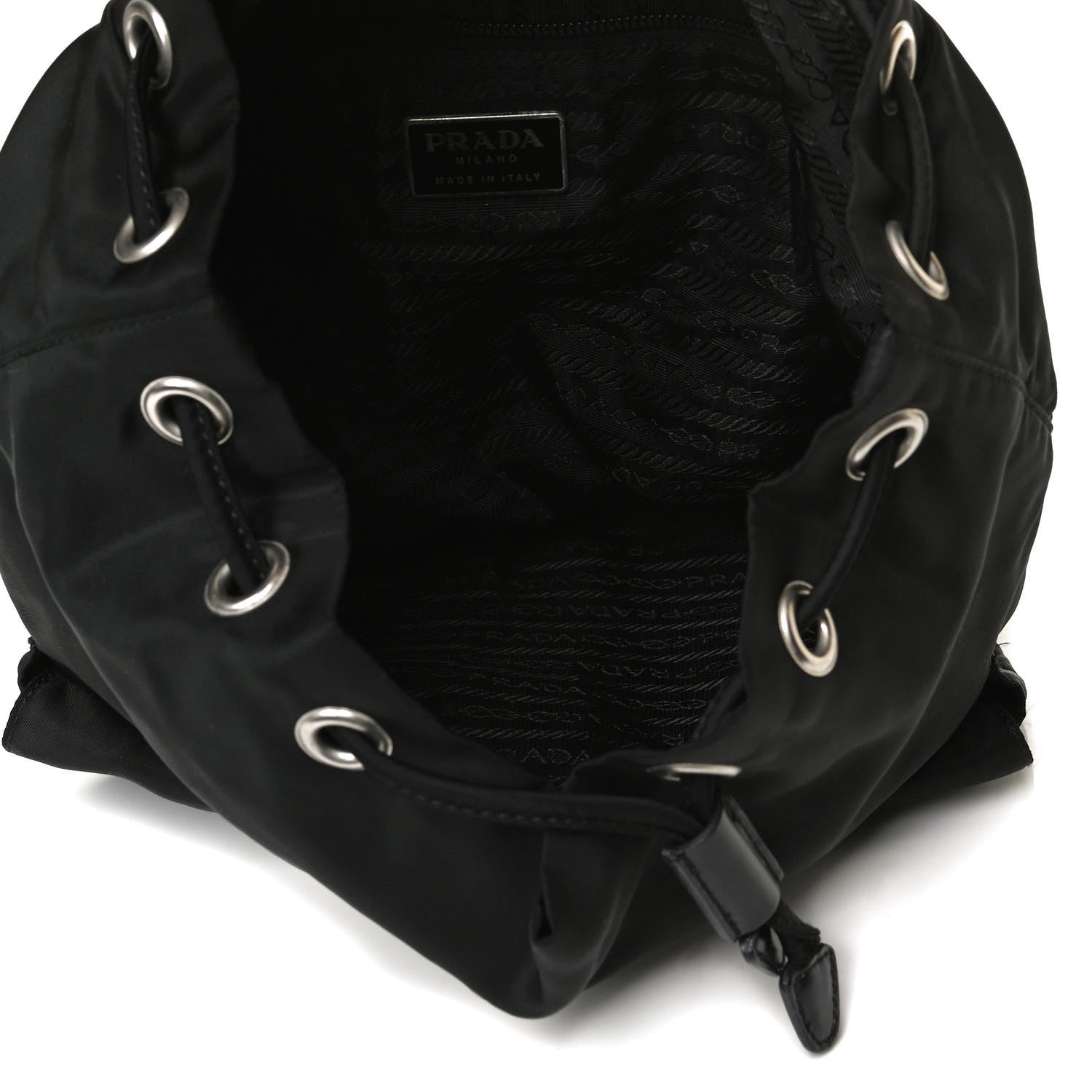 Prada Nylon Vela Small Backpack Black 7 of 14